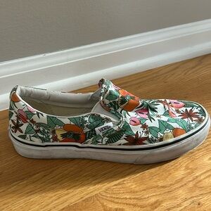 Floral Vans Slip-On Skate Shoes